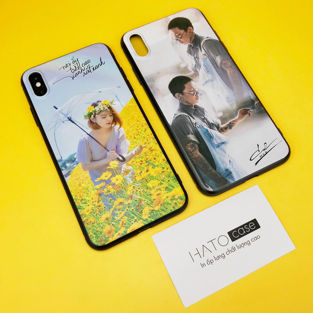 in hình lên phôi ốp silicon dẻo đen