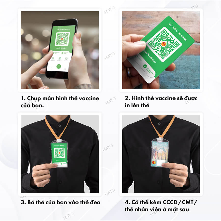 in thẻ xanh covid