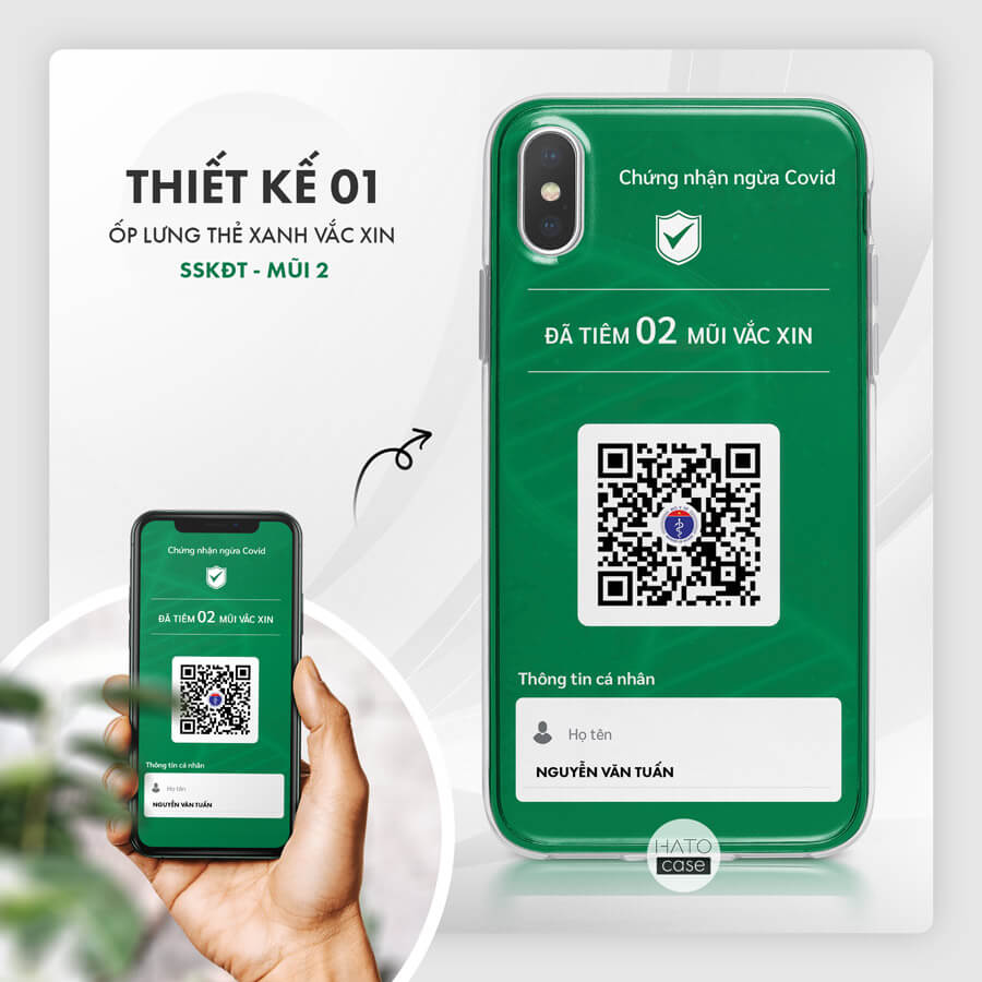 ốp lưng thẻ xanh covid