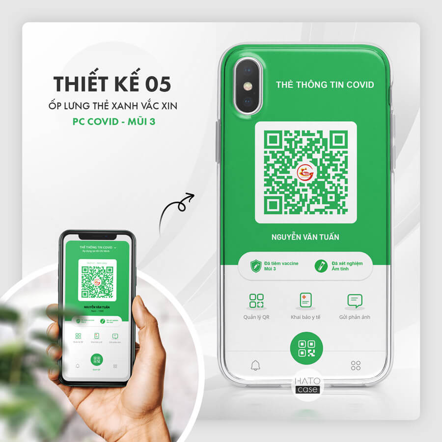 ốp lưng thẻ xanh covid