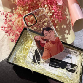 Ốp Lưng Vẽ Tay Dành Cho Couple photo review